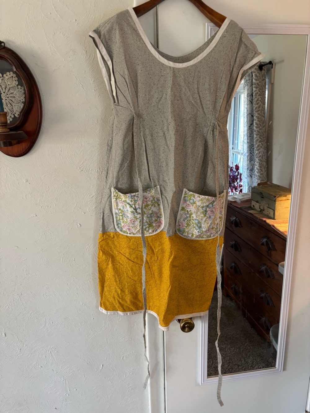 Apron-Style Dress w/Pockets & Ties